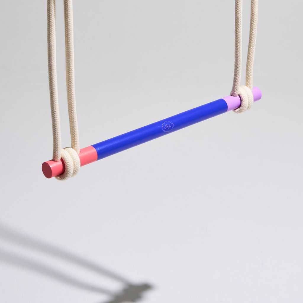 Eperfa buntes Turn-Trapez  Holz blau für Kinder