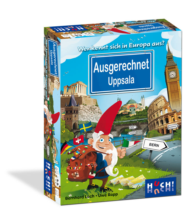 Huch! Familienspiel  Ausgerechnet Uppsala Geographie- und Bluffspiel