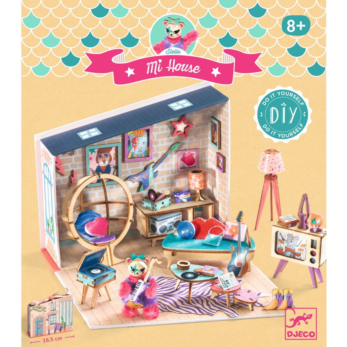 Djeco Bastelset Mi House Stella Miniatur Puppenhaus