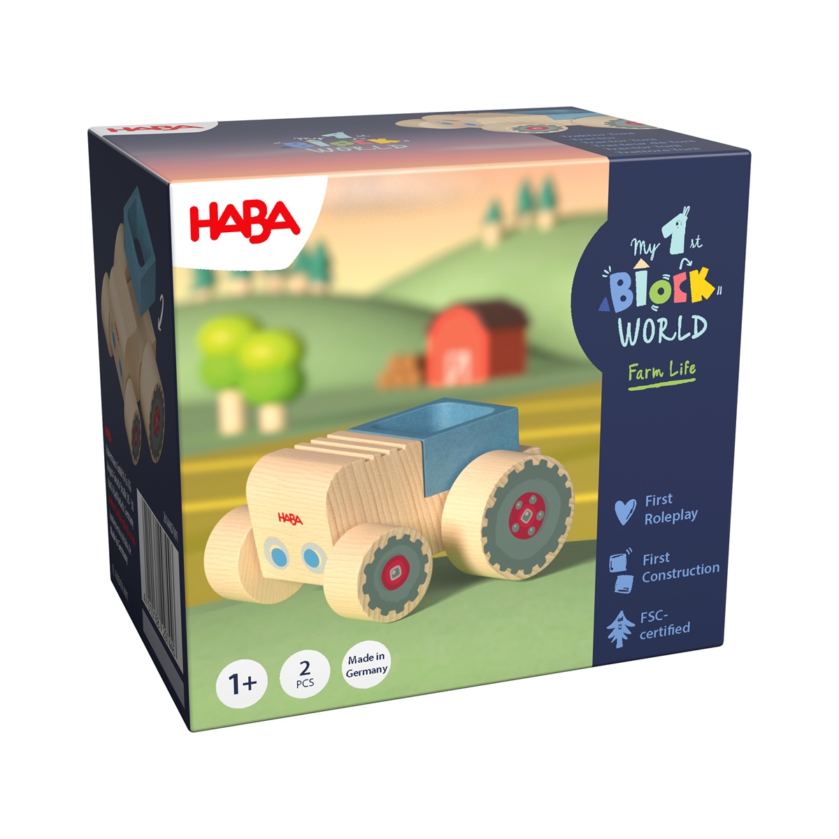 Haba My 1st Block World – Traktor Toni Bausteinwelt ab 1 Jahr