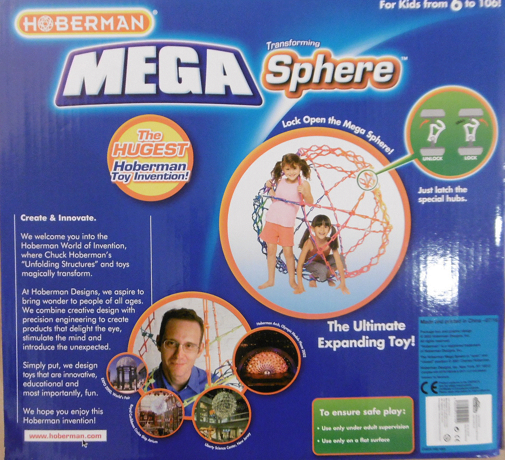 Original Hoberman Mega Sphere Rainbow