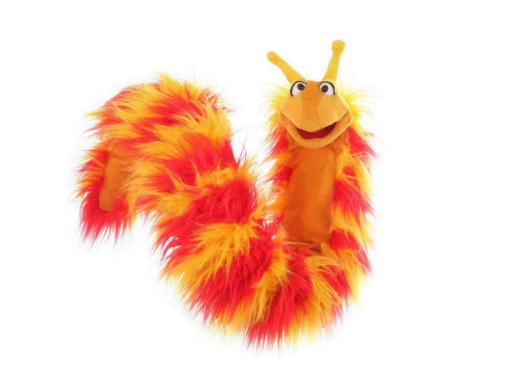 Living Puppets Handpuppe Reni Raupe lang 