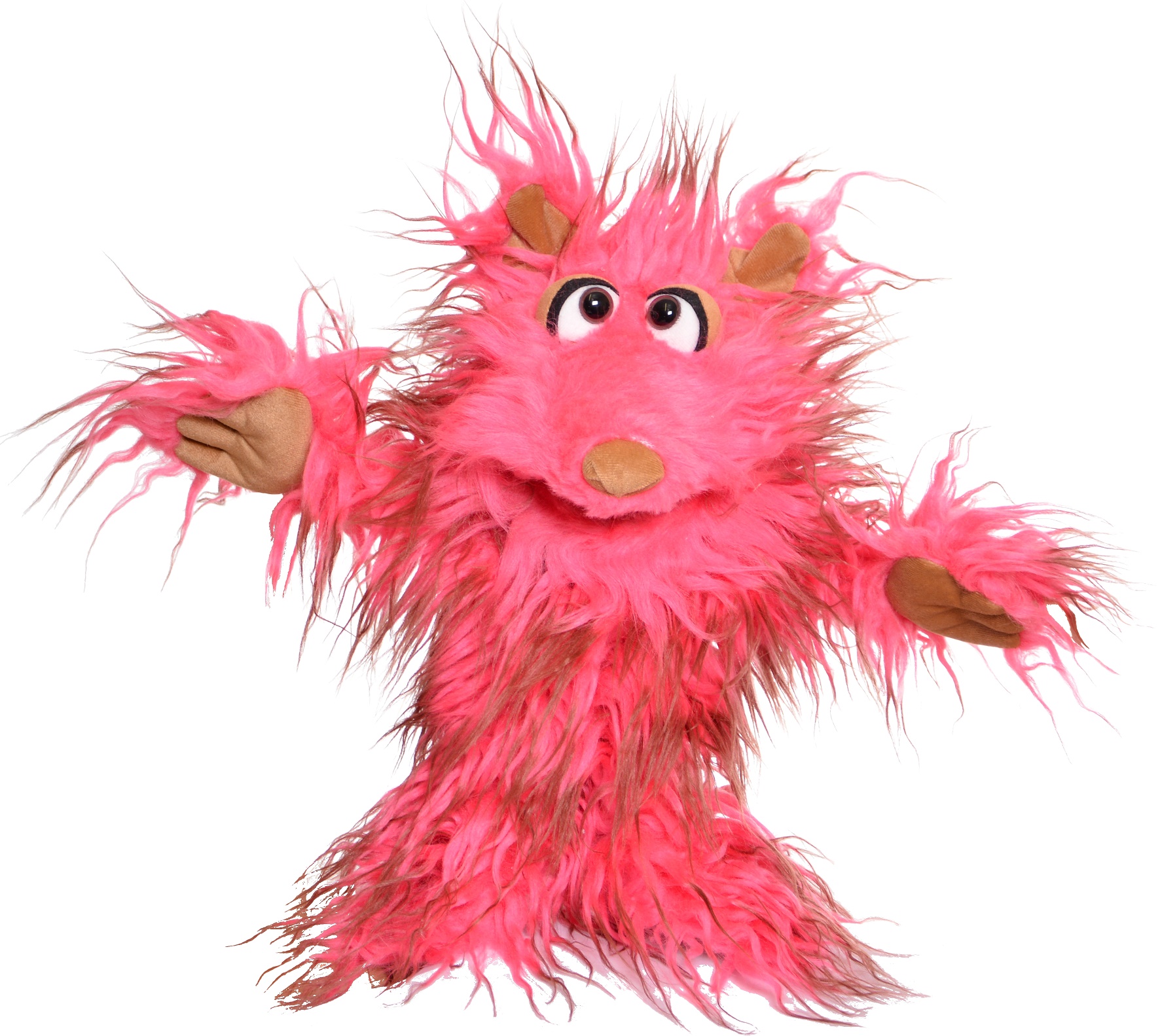 Living Puppets Handpuppe Klaus-Trude (rosa/braun) aus der Reihe Monster to go! 