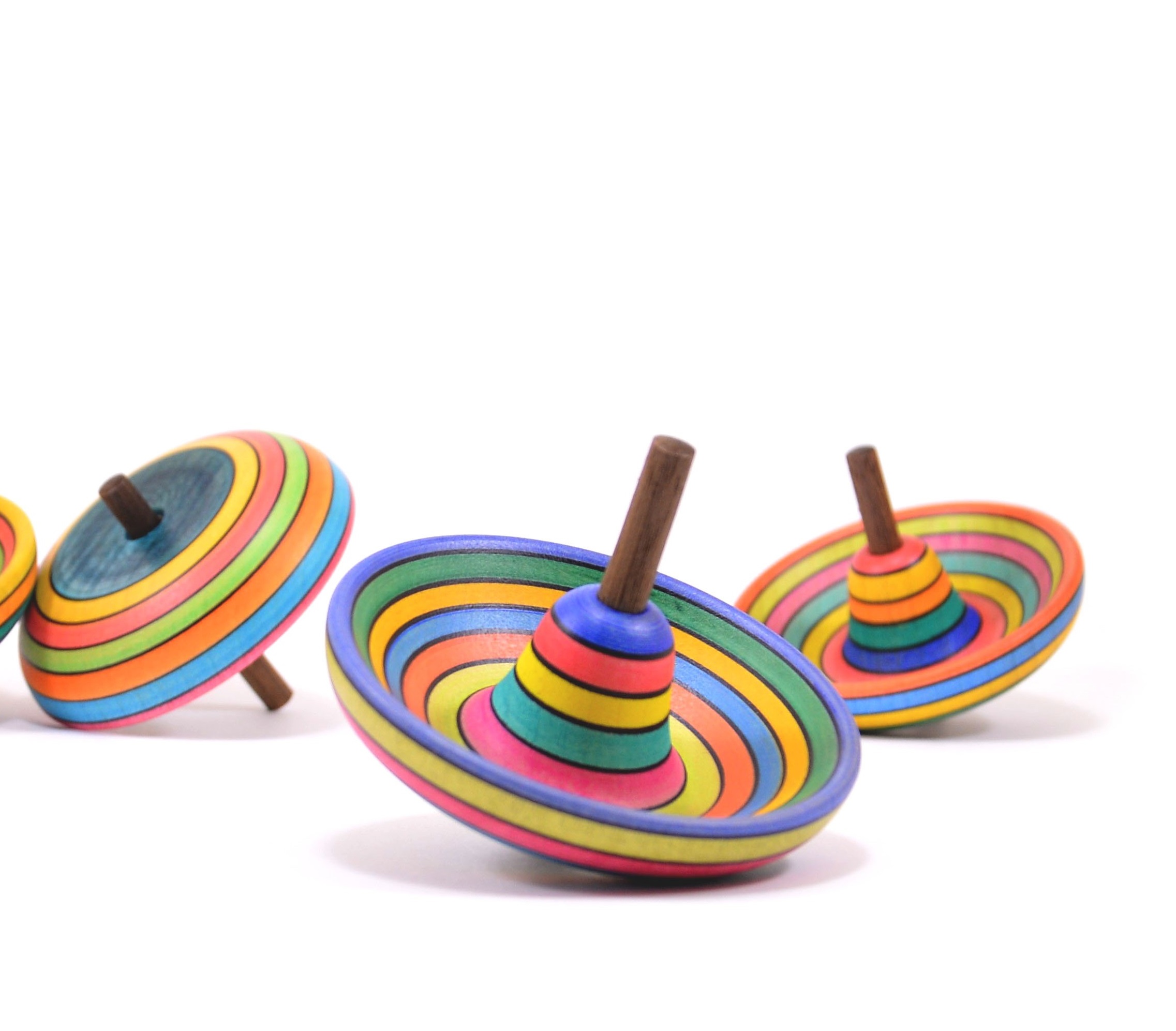 Mader Holzkreisel Sombrero gestreift bunt