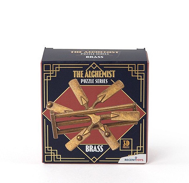 Recenttoys Metall-Geduldsspiel The Alchemist Brass 