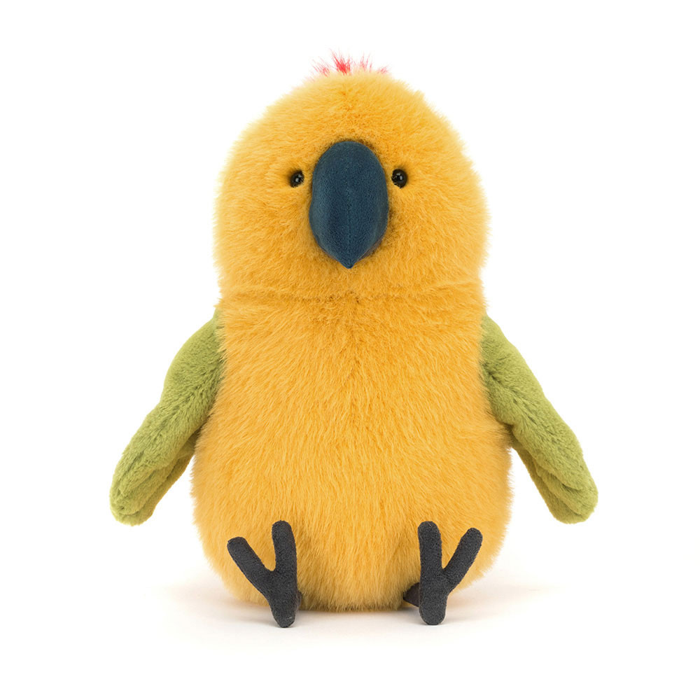 Jellycat Stofftier Budgeby Parrot Plüsch-Papagei