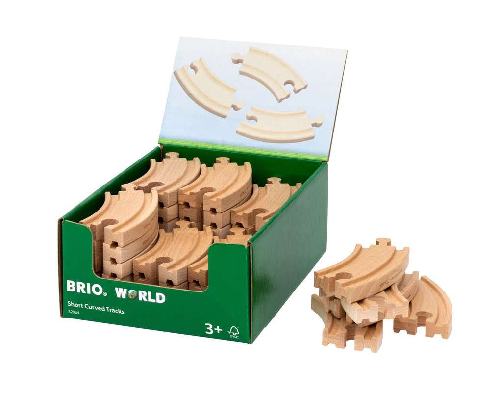 BRIO Holzeisenbahn Kurzes gebogenes Gleis (E1)