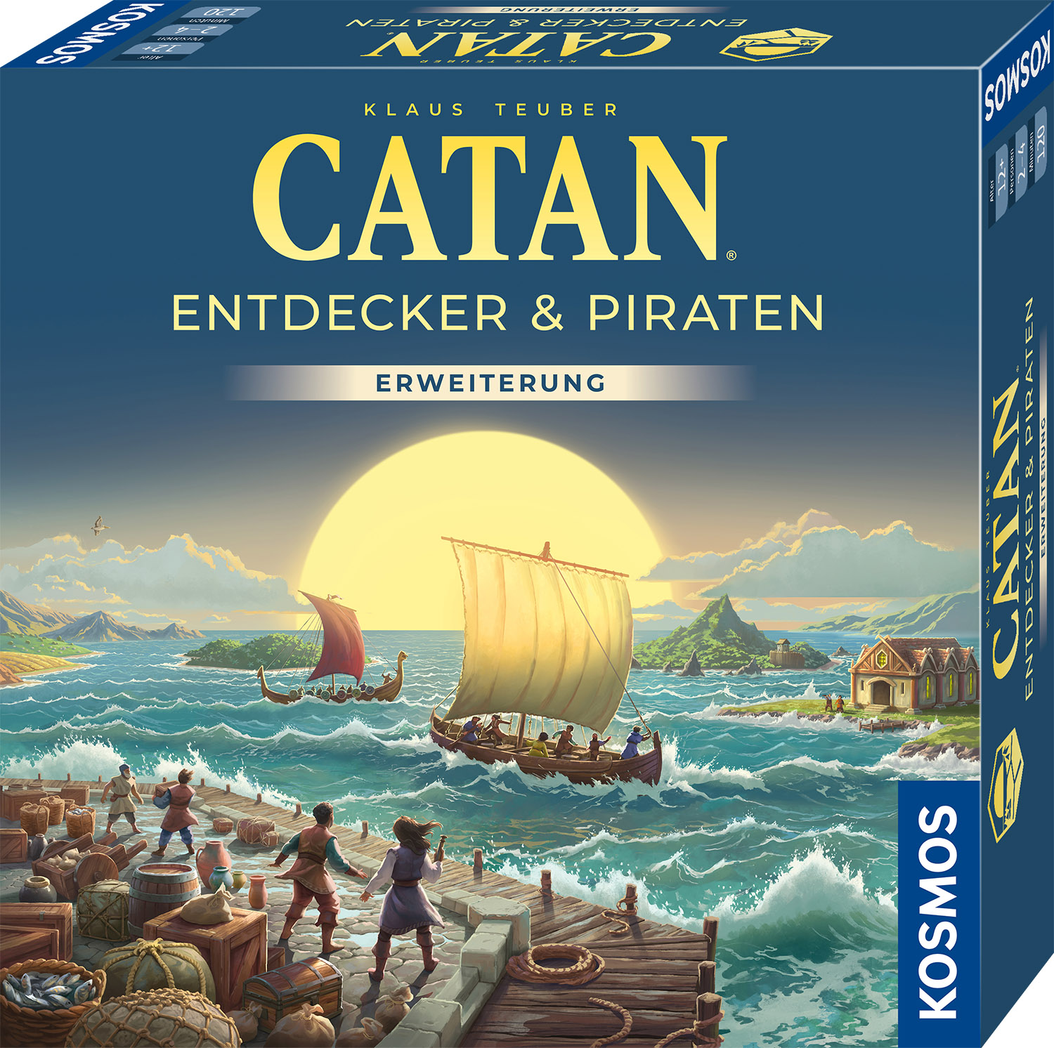 Kosmos Gesllschaftsspiel Catan - Erweiterung Entdecker & Piraten 3-4 Personen