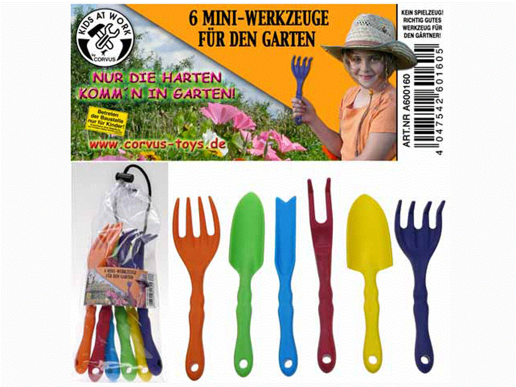 Kids at Work Gartenwerkzeuge Mini 6 St.