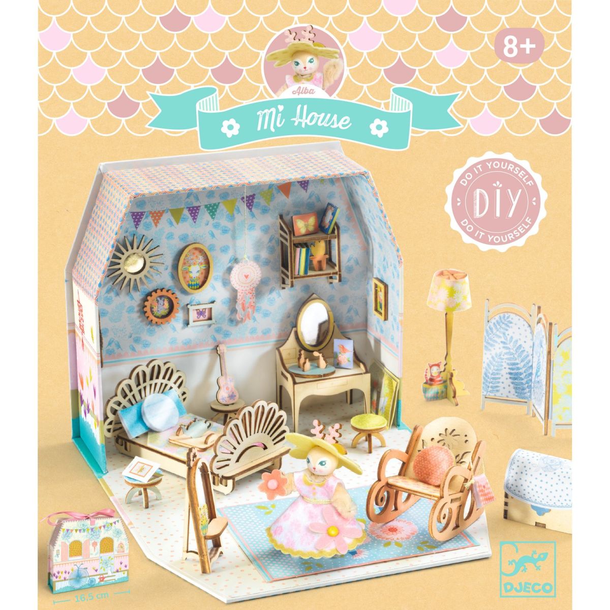 Djeco Bastelset Mi House Alba Miniatur Puppenhaus