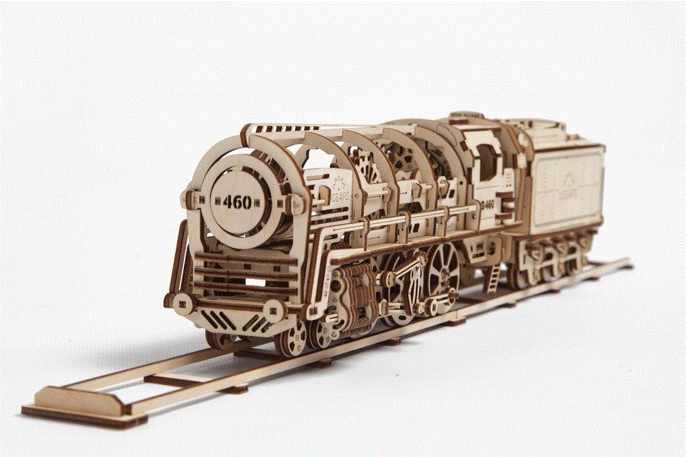 Ugears Modellbausatz Dampflokomotive