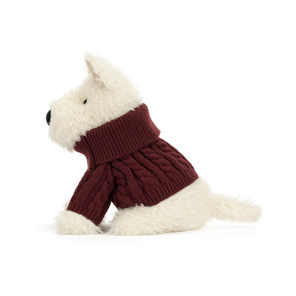 Jellycat Stofftier Munro Scottie Dog 'Winter Jumper'