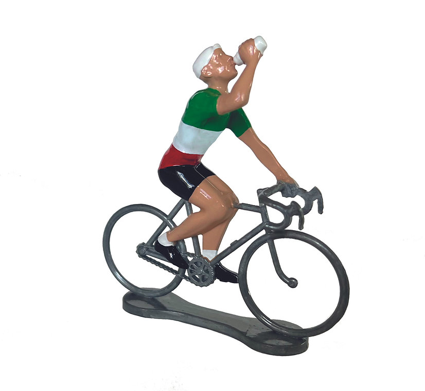 Bernard & Eddy Zinnfigur Radrennfahrer P5 "The Thirsty" Italien