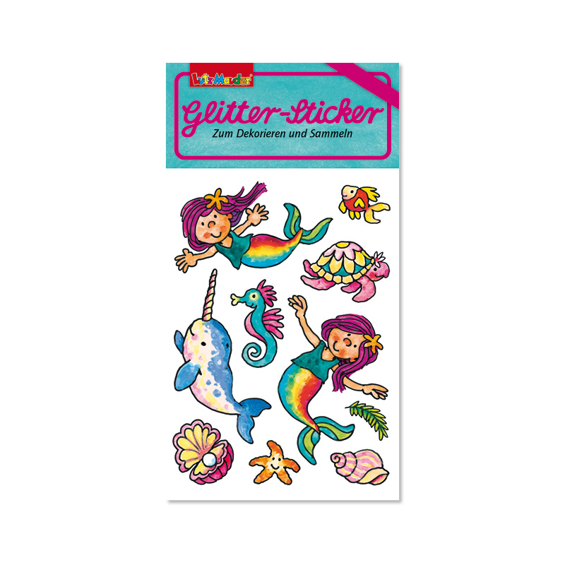 Lutz Mauder Glitter-Sticker Meerjungfrau