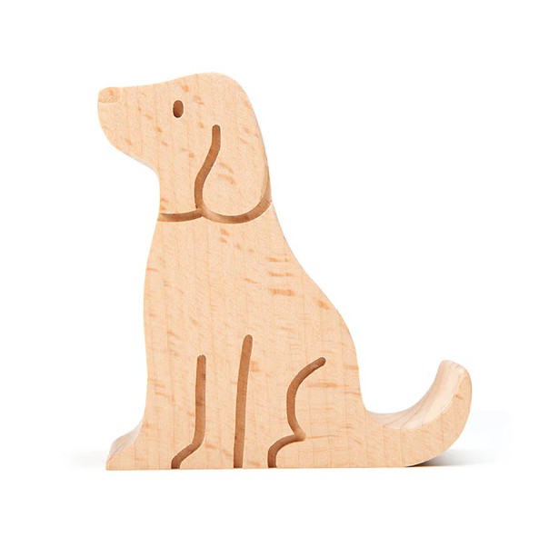 Kikkerland DOG Phone Stand  Handyständer Hund aus Holz