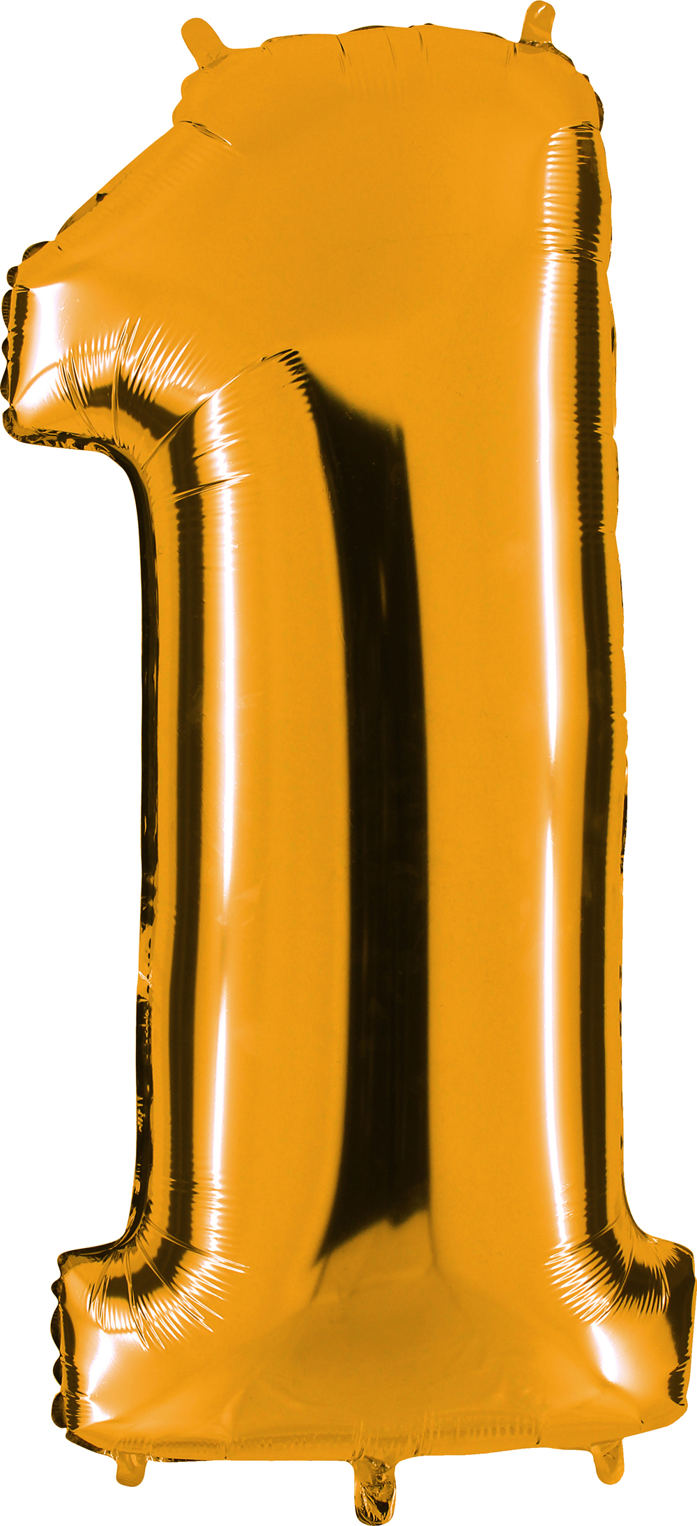 Zahlenballon 40" Folienzahl "1" Gold (Altgold)