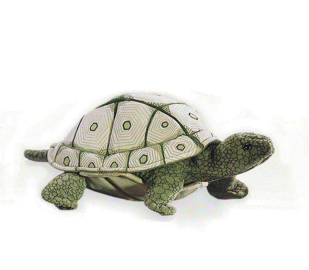 Folkmanis Handpuppe Landschildkröte (helles Muster) / Tortoise 
