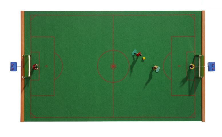 TIPP-KICK Retro Edition Tischfussballspiel in Metallbox edle Spielvariante