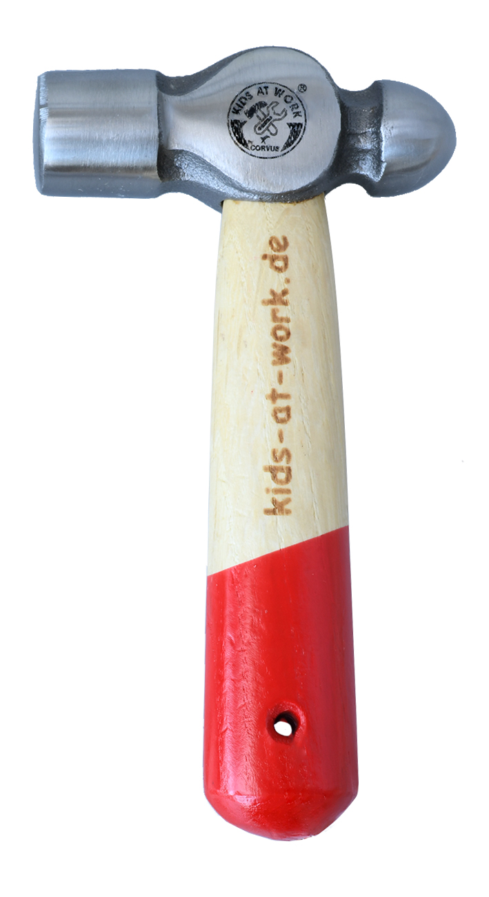 Kids at Work Kurzhammer – Eiche-Griff rot,340 gr.