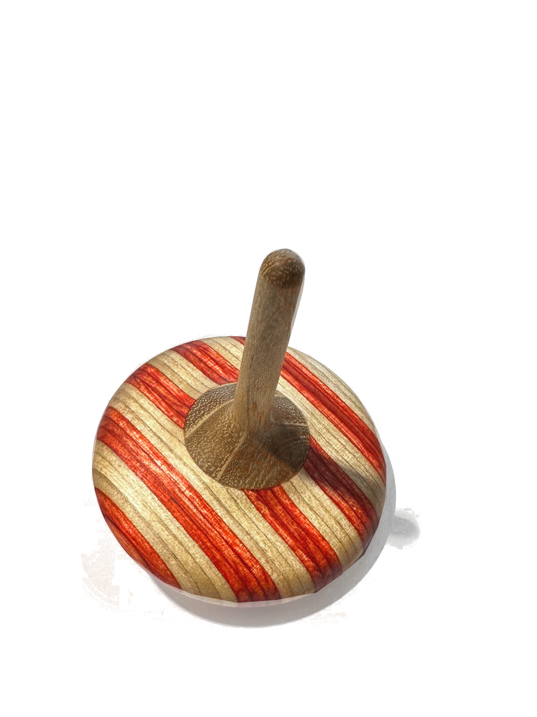 Loewe Stiftung Hoho-Kreisel kurz handgedrechselter Holzkreisel