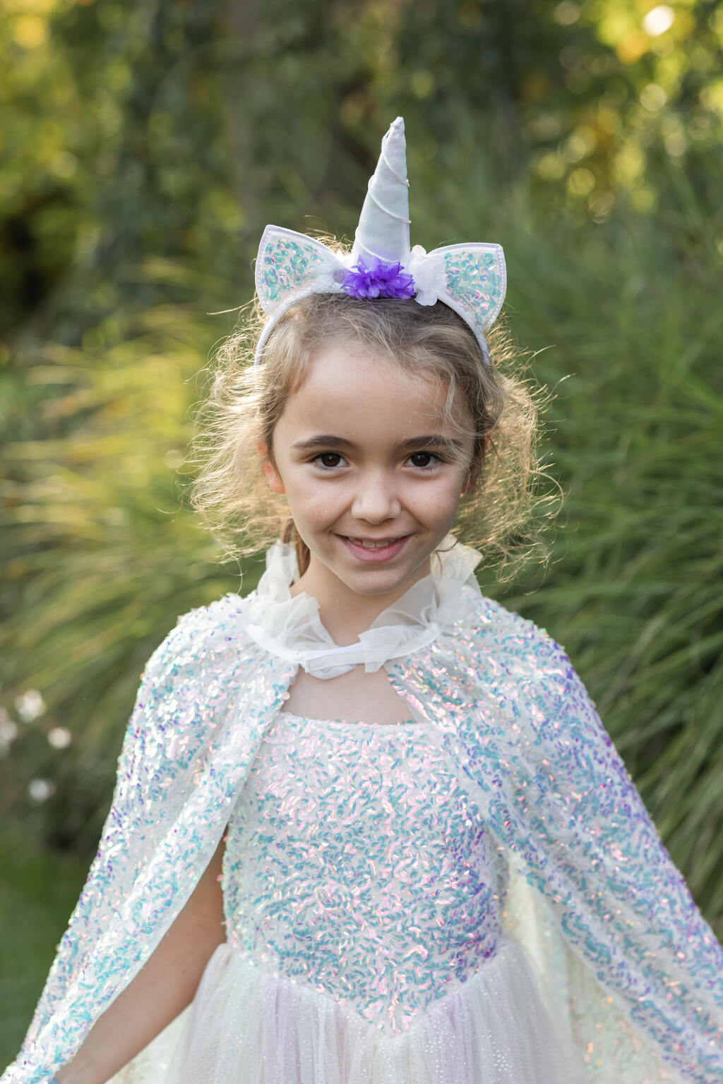 Great Pretenders Glitzernder Einhorn-Umhang mit Haarreif für Kinder