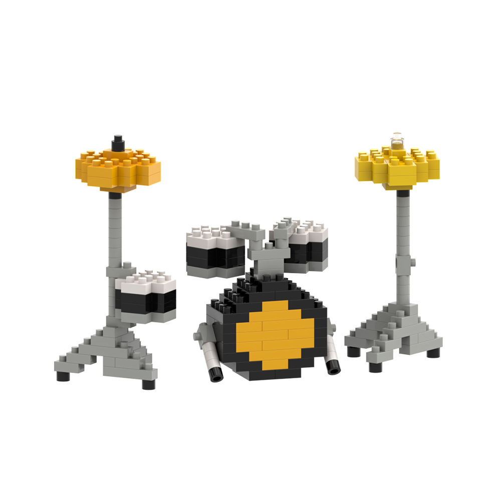 Brixies Schlagzeug 187 Mini-Klemmbausteine