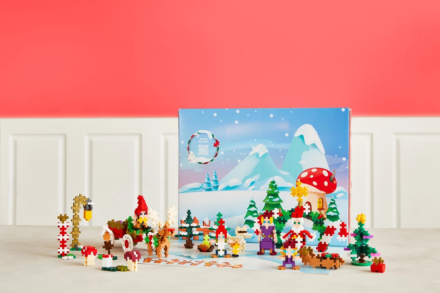 Adventskalender Plus-Plus Weihnachtsdorf - Santas World