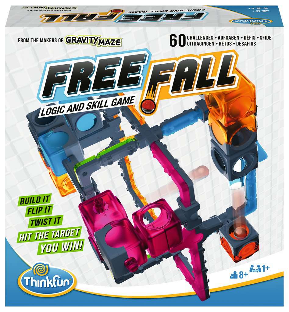 Thinkfun Knobelspiel Free Fall mit Kugelbahn