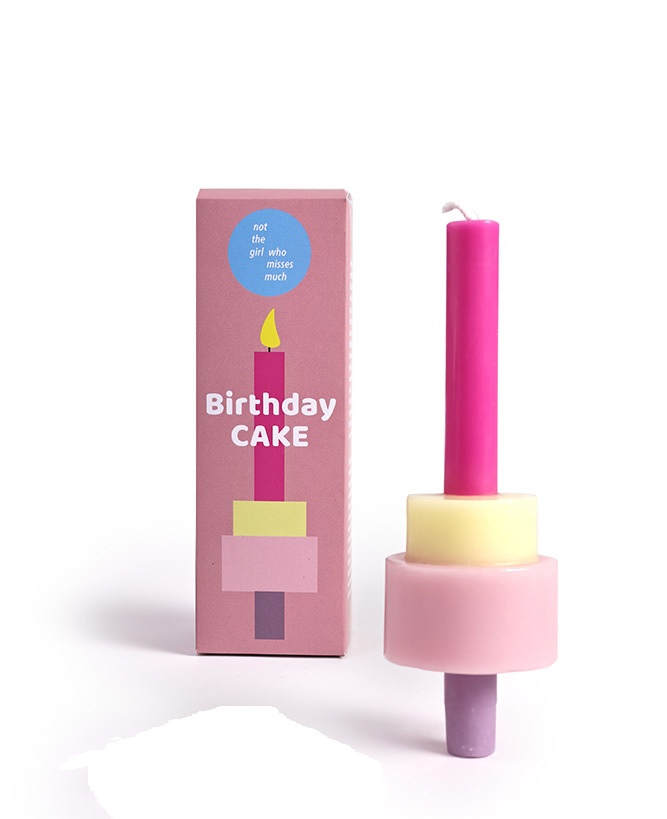 Party Candle Birthday Cake Handgemachte Fairtrade Kerze - ohne Kerzenhalter