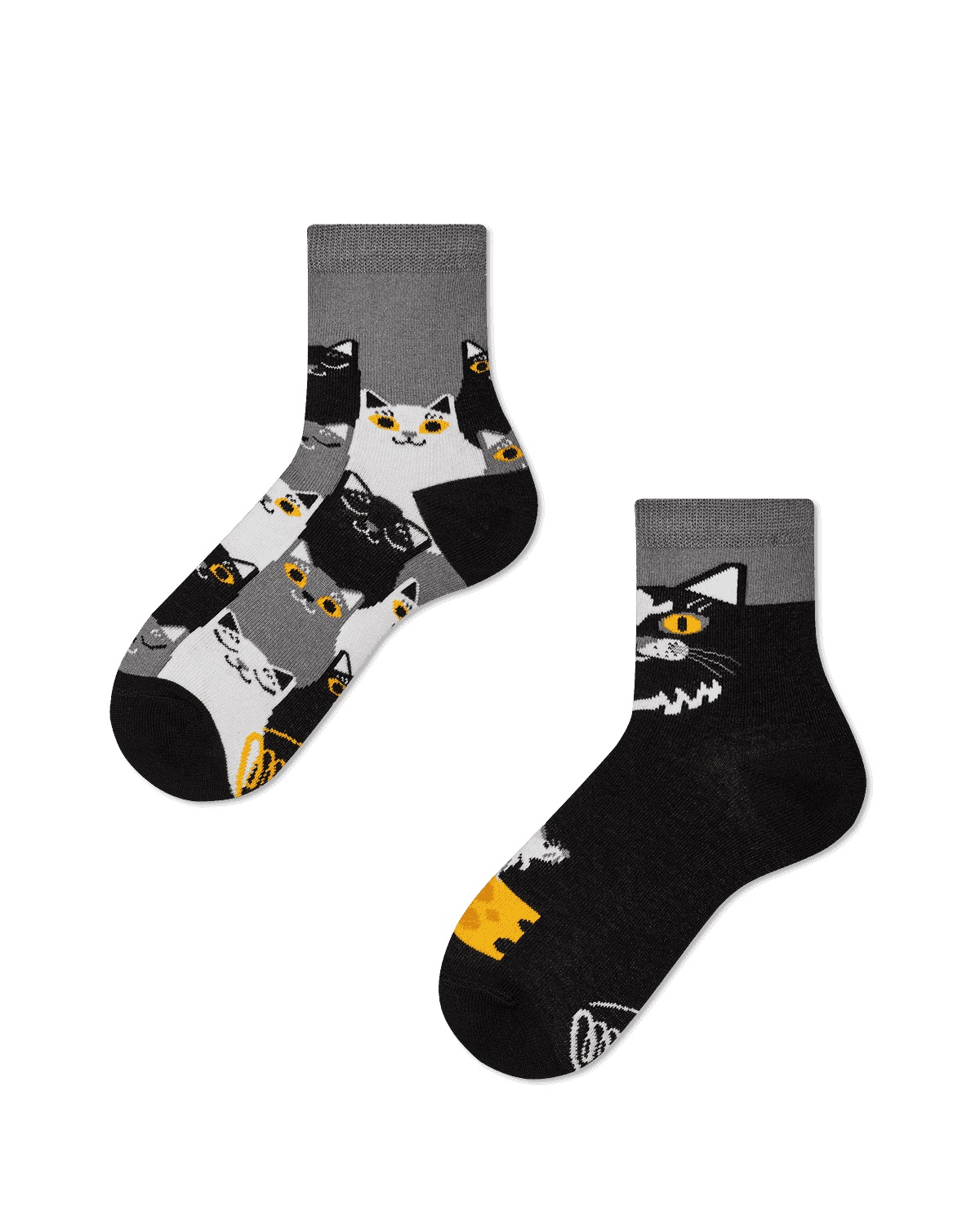 Many Mornings Socken Black Cat Kids 31-34
