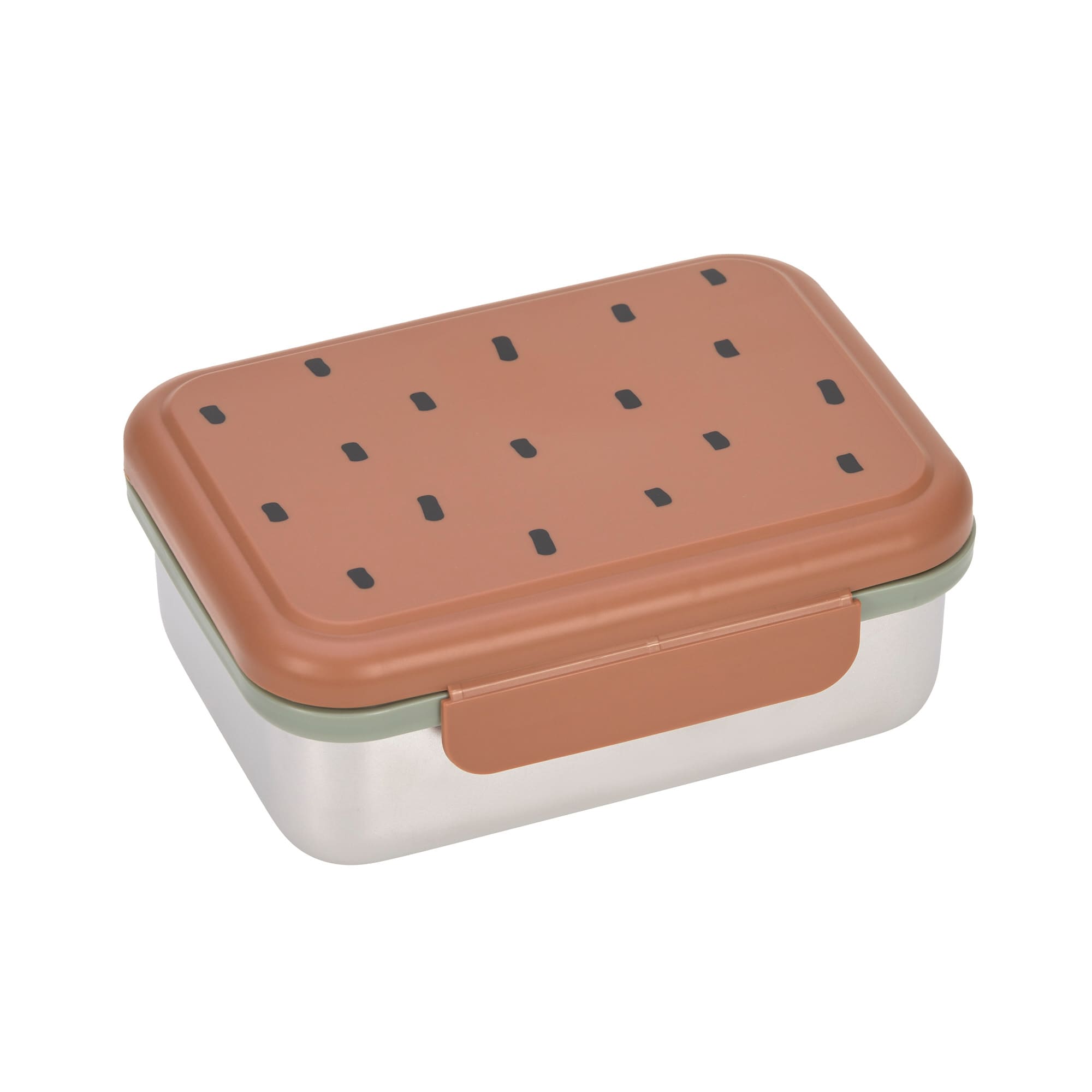Lässig Lunchbox Stainless Steel Happy Prints caramel
