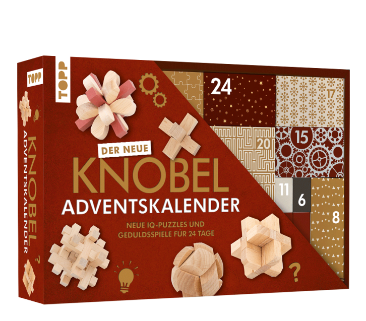 Knobelspiel-Adventskalender – Neue IQ-Puzzles und Geduldsspiele für 24 Tage von TOPP
