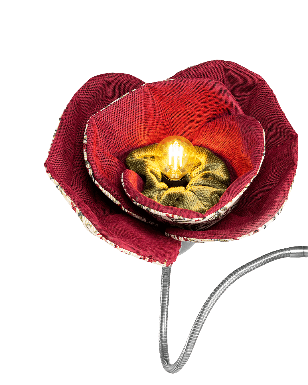 Skitso Wandlampe Mistletoe Poppy - Blütenlampe aus Stoff Luminous Botanica Wall Lamp