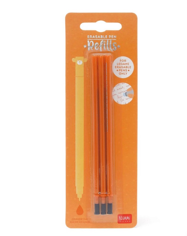Legami Ersatzminen - 3 Erasable Pen Refills - Orange