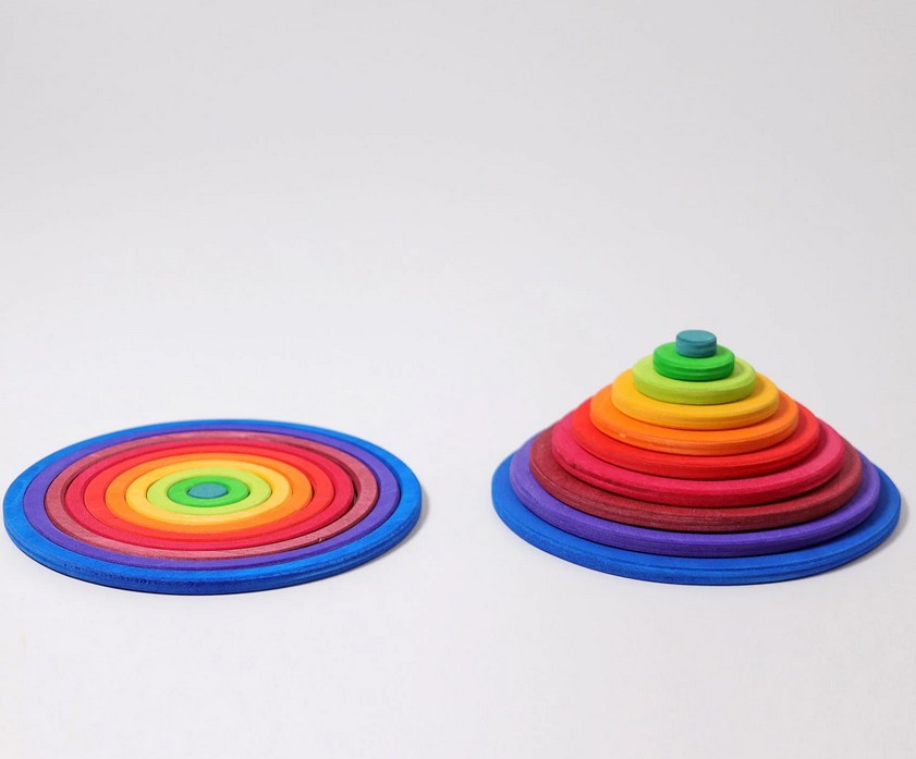 Grimms Konzentrische Kreise und Ring Holzspielzeug