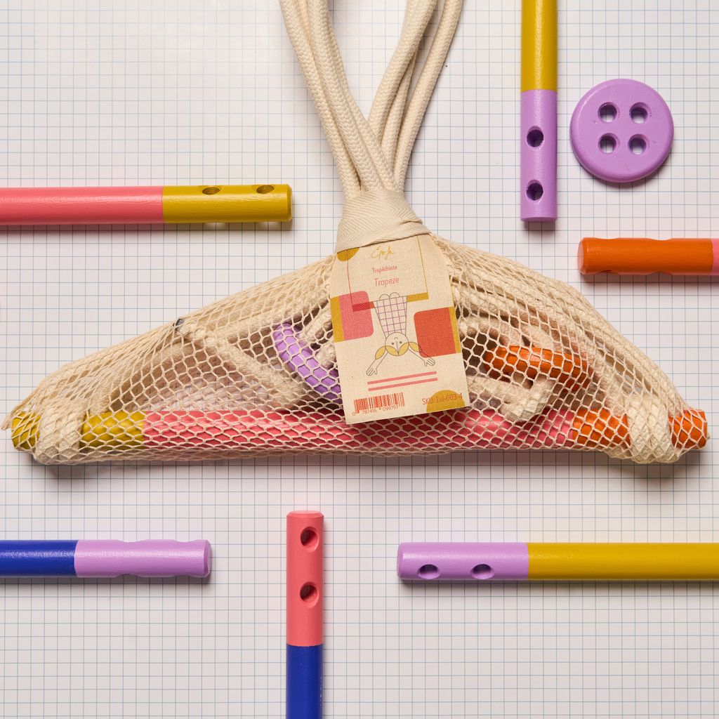 Eperfa Indoor Turn-Trapez rosa für Kinder