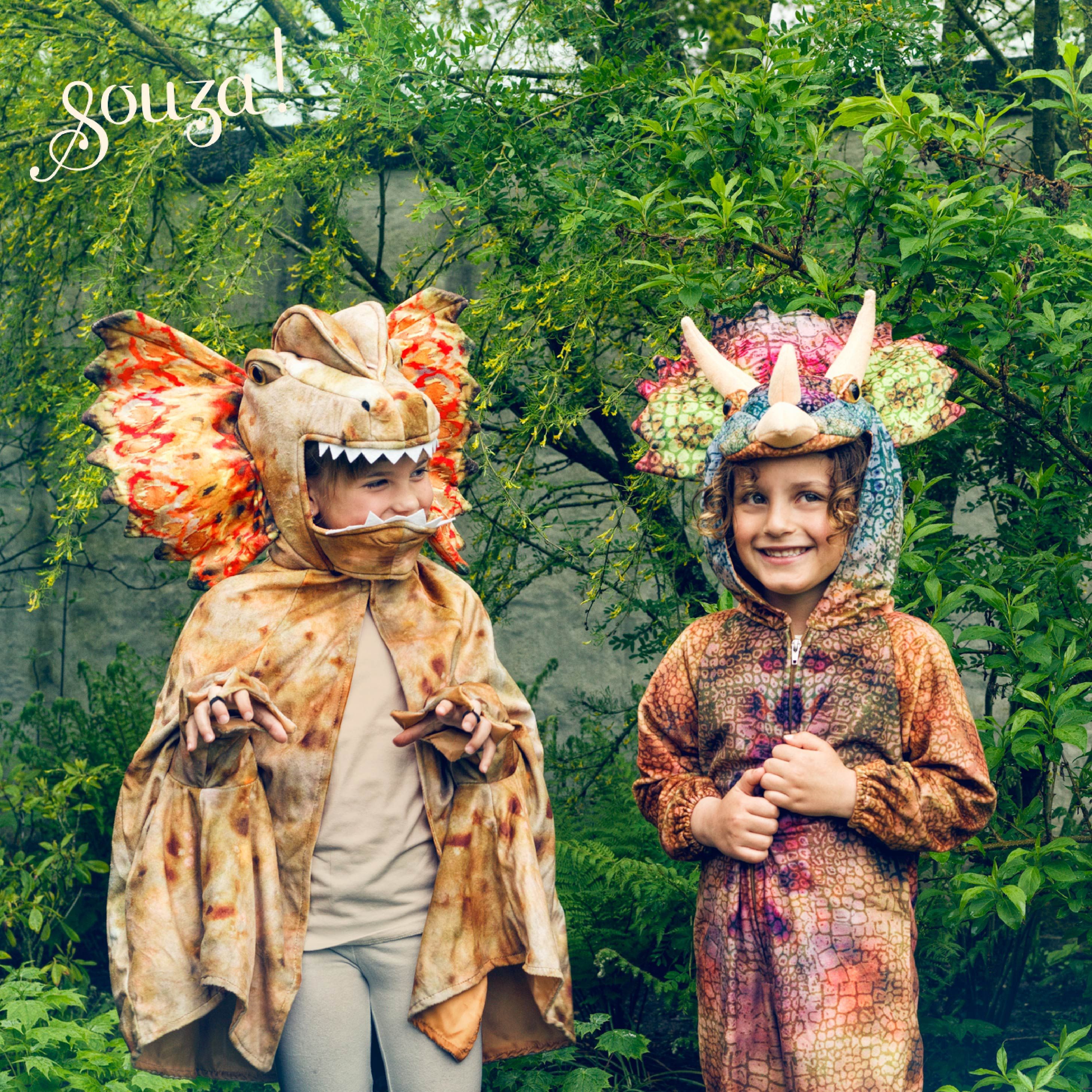 Souza Triceratops Verkleidung, 7-8 Jahre, 122-128 cm  Dinosaurier Kostüm