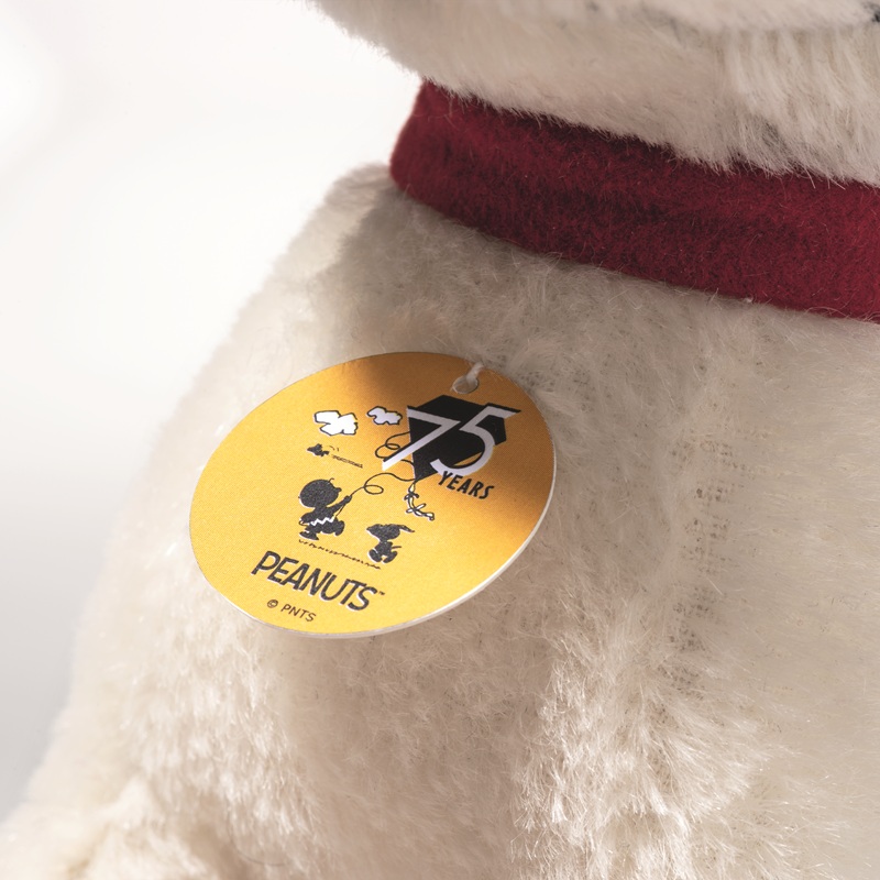 Steiff Sammlerfigur Snoopy mit Woodstock, Mohair weiss limitierte Auflage