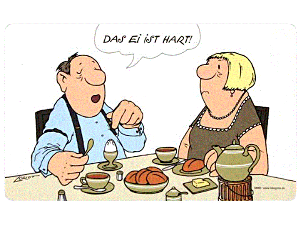 Frühstücksbrettchen Loriot: Das Ei ist hart.