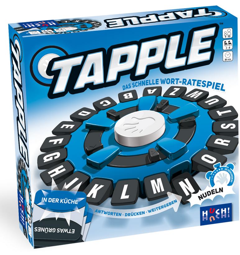 Huch!-Verlag Buchstabenspiel Tapple Schnelles Wort-Finde-Spiel