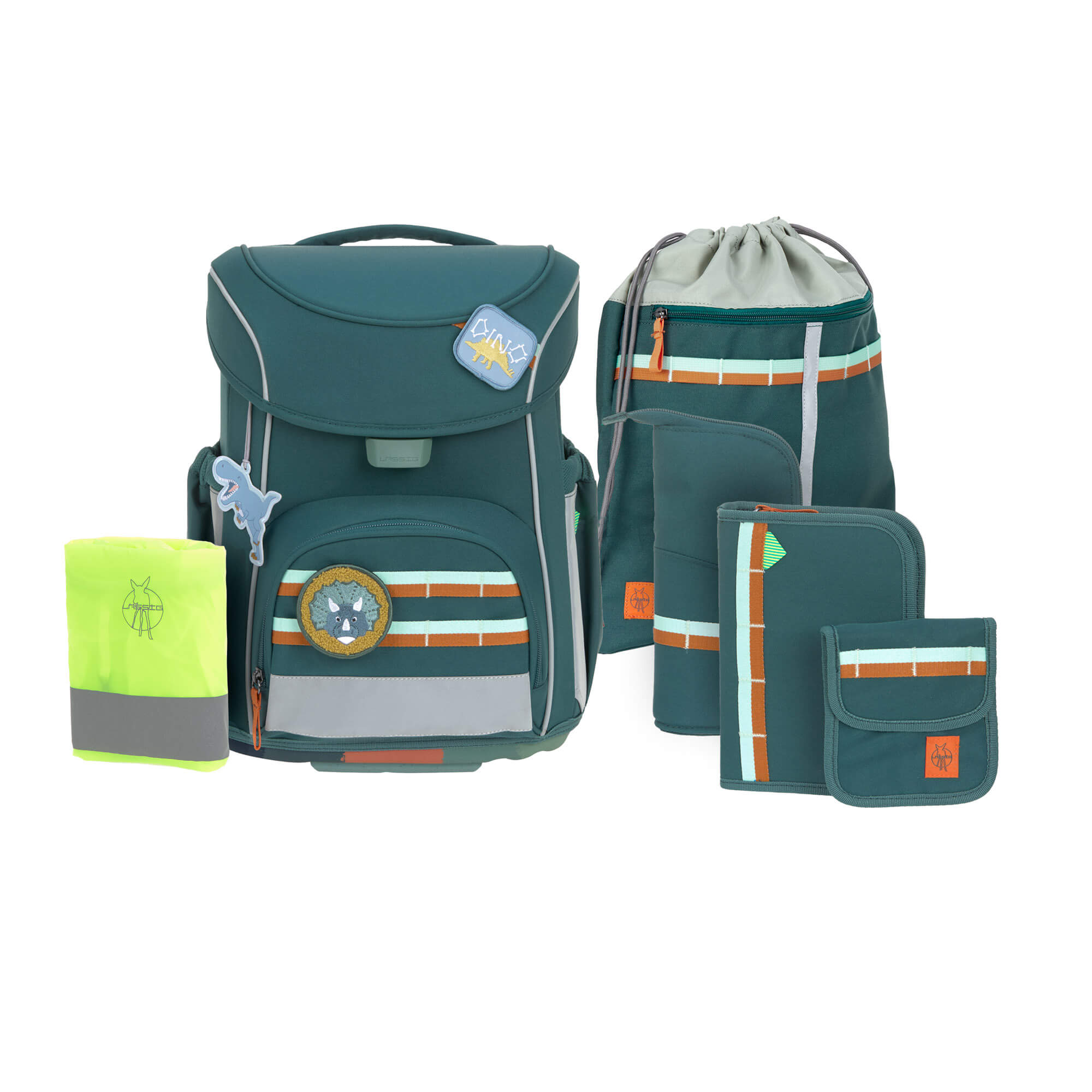 Lässig School Set Slim Unique dark green Schultasche / Schulranzen Set