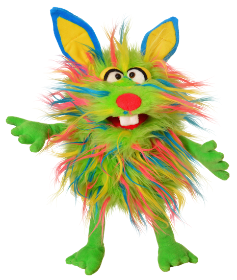 Living Puppets Schnittchen aus der Reihe Monster to go! bunter Hase - Neuheit, voraussichtlich ab April 2026