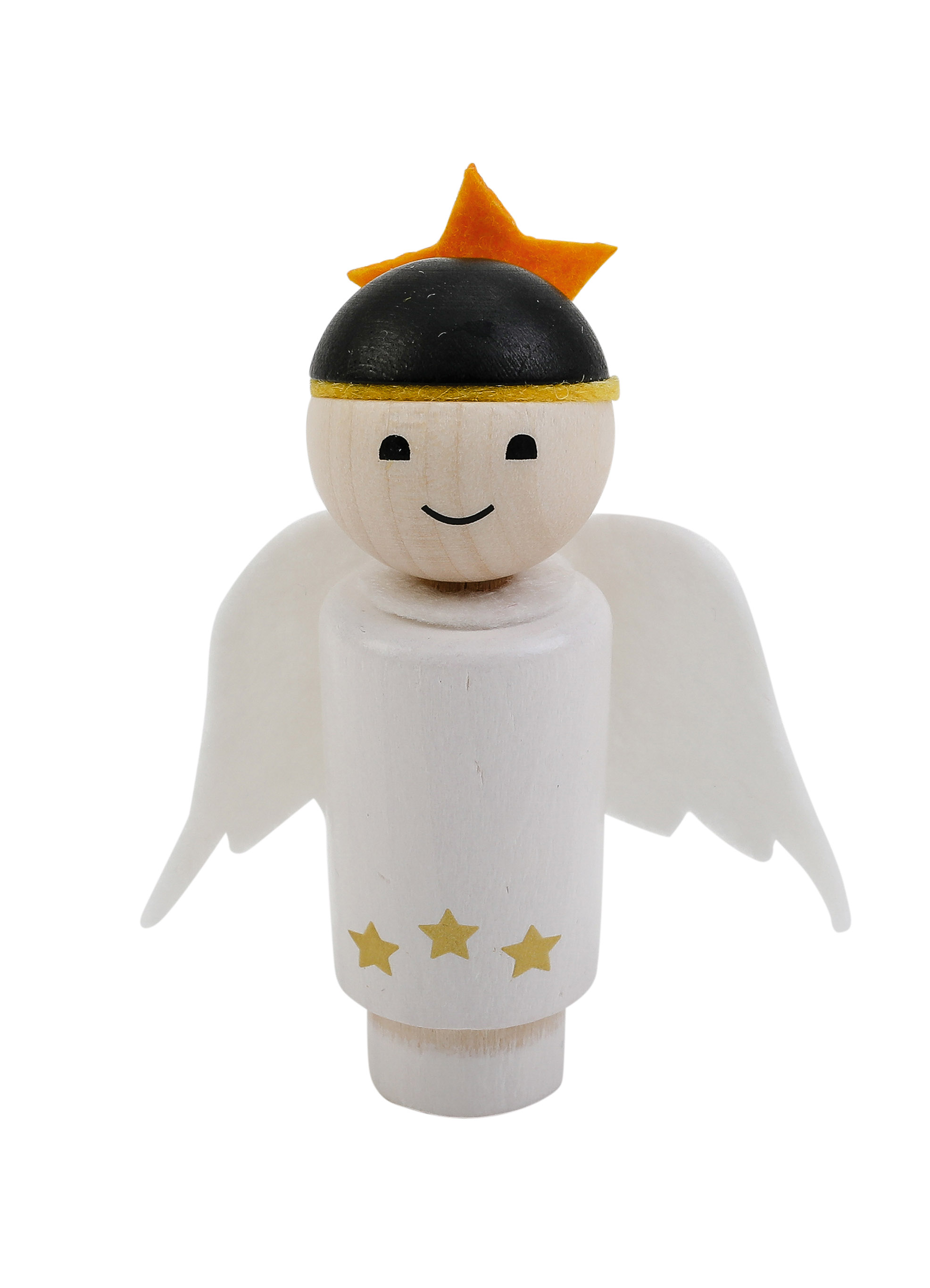 Ahrens Geburtstags Steckfigur Weihnachtsengel weiß 