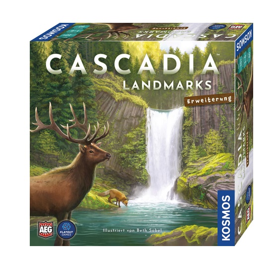 Kosmos Gesellschaftsspiel Cascadia Landmarks -Erweiterung