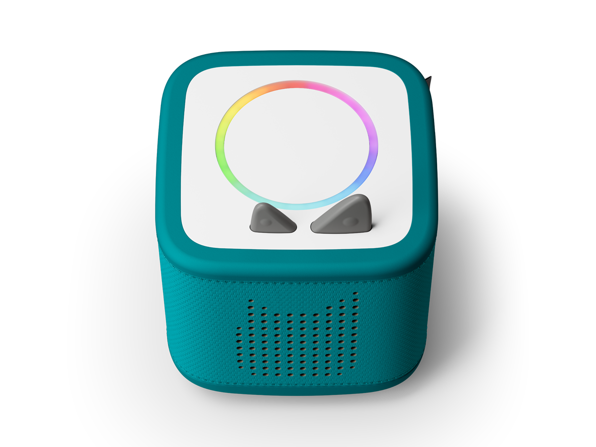 Tonies Toniebox 2 Meeresgrün Starter Set mit Kreativ-Tonie Rot