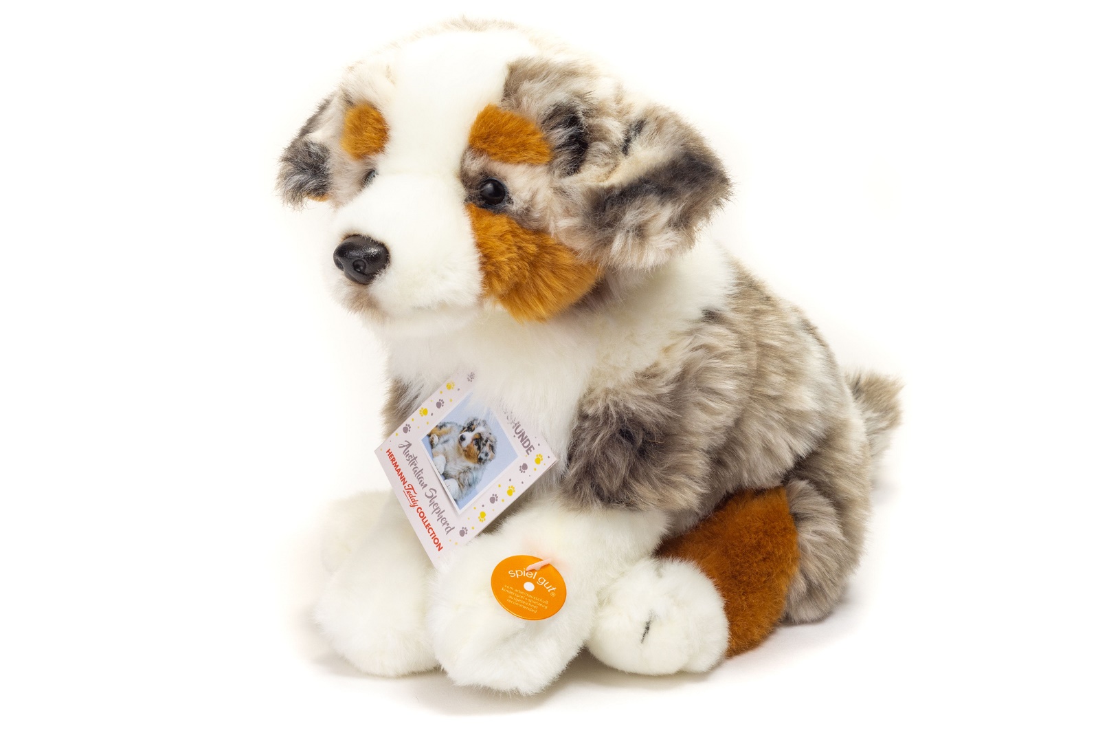 Hermann Teddy Australian Shepherd Welpe sitzend 22 cm Stofftier Hund