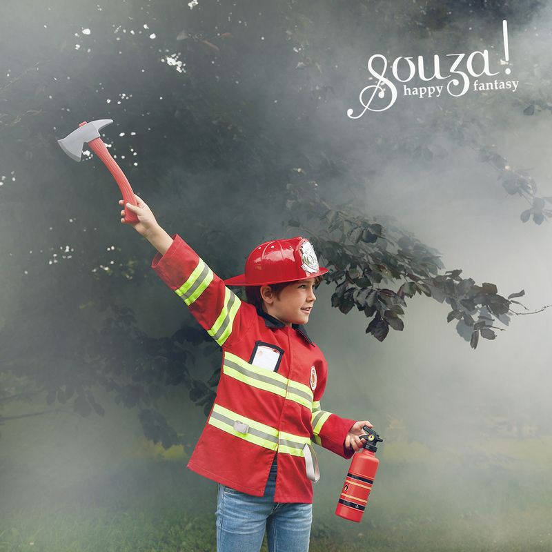Souza for Kids rotes Feuerwehrkostüm-Set 5-7 Jahre