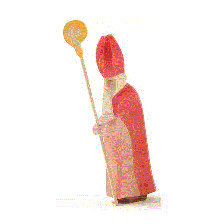 Ostheimer St Nikolaus mit Stab Nikolaus mit Stab aus Holz