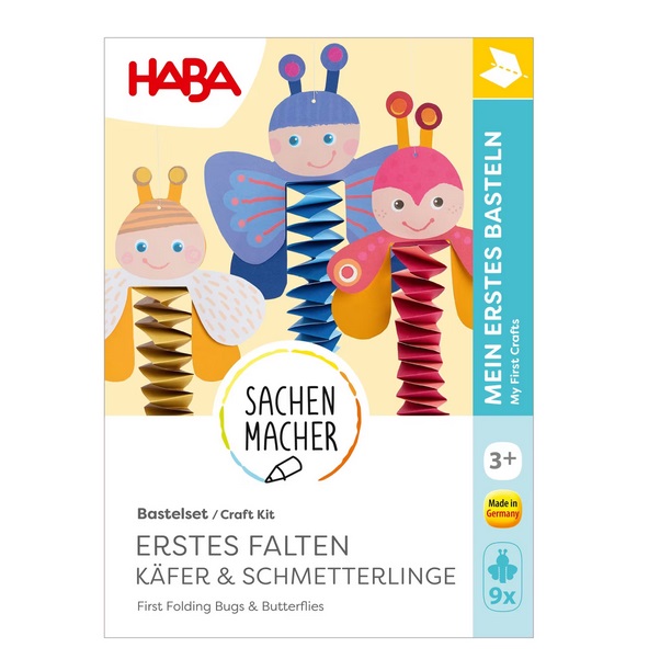 Haba Sachenmacher Bastelset - Erstes Falten Käfer & Schmetterlinge