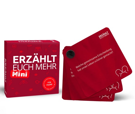 Simon & Jan Karten Erzählt euch mehr für Paare -Mini- Inspiration für Gespräche